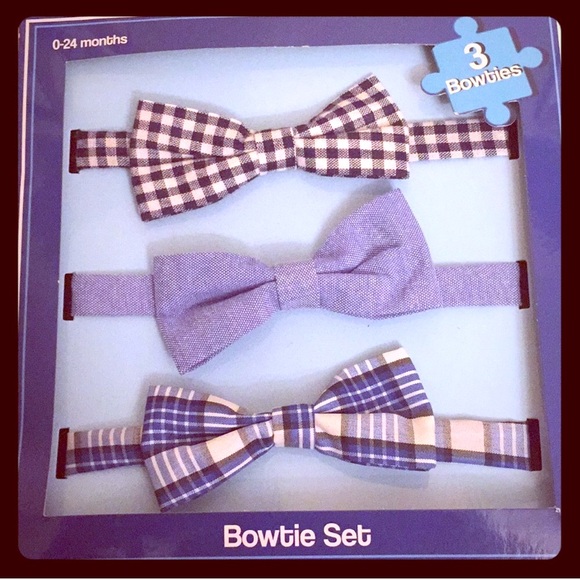 ONLY 1-3PK! Bowties Set, 3PK - Picture 1 of 8